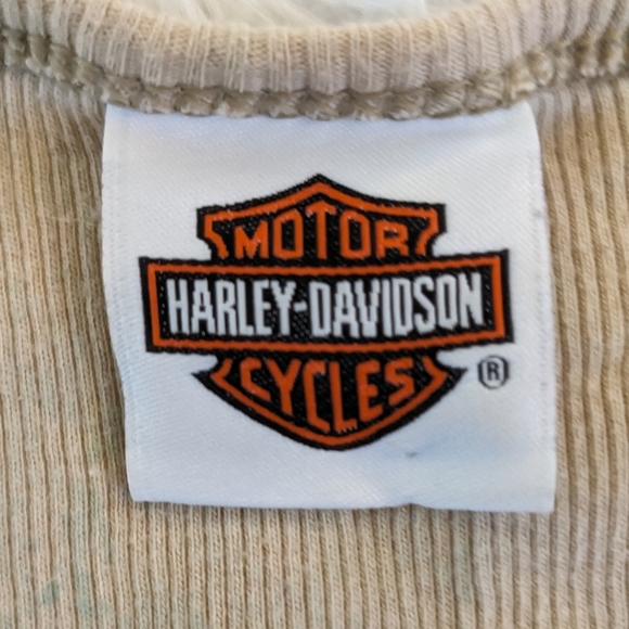 Harley Davidson Ribbed Logo Tank Top, Size Medium - Picture 3 of 8